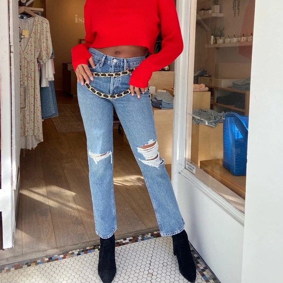 AGOLDE Lana Vintage Straight Leg Jean - Picture 7 of 12